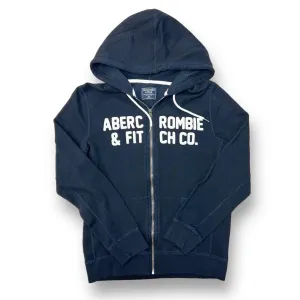 Abercrombie Youth 16/18 (Adult XS) Navy Classic Zippered Hoodie