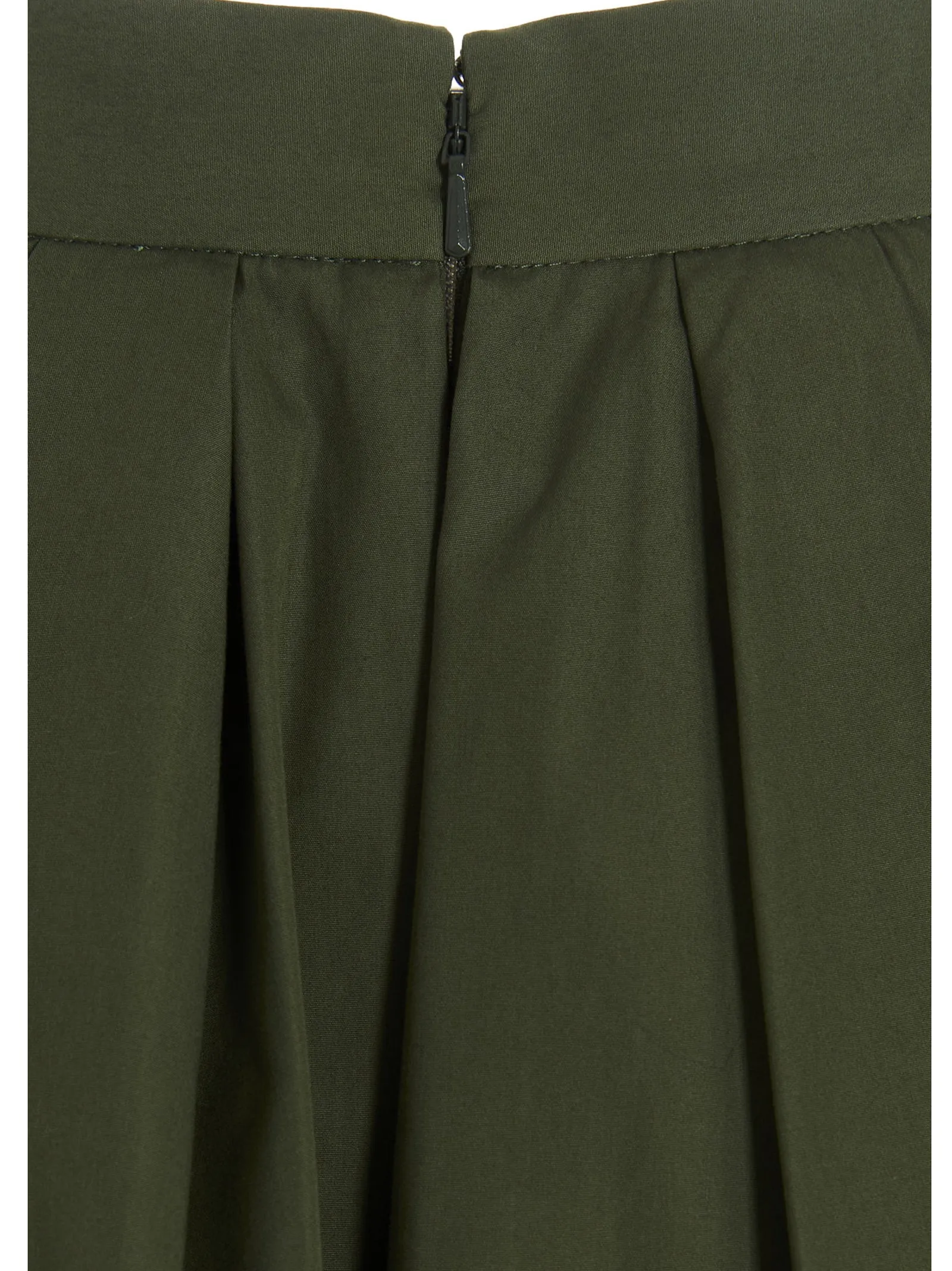 Alexander McQueen Flared Pleated Midi Skirt
