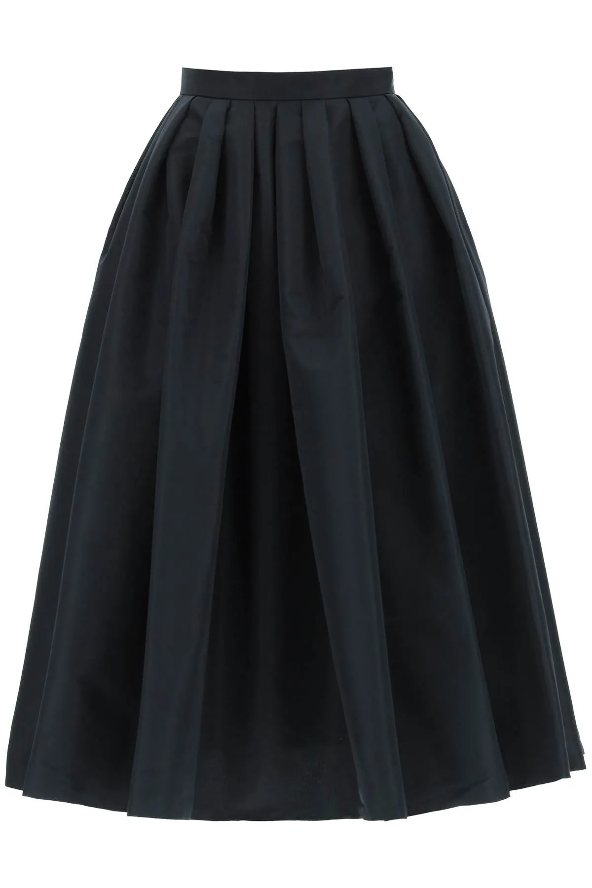Alexander McQueen High-Waisted Pleated Midi Skirt