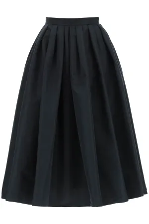 Alexander McQueen High-Waisted Pleated Midi Skirt