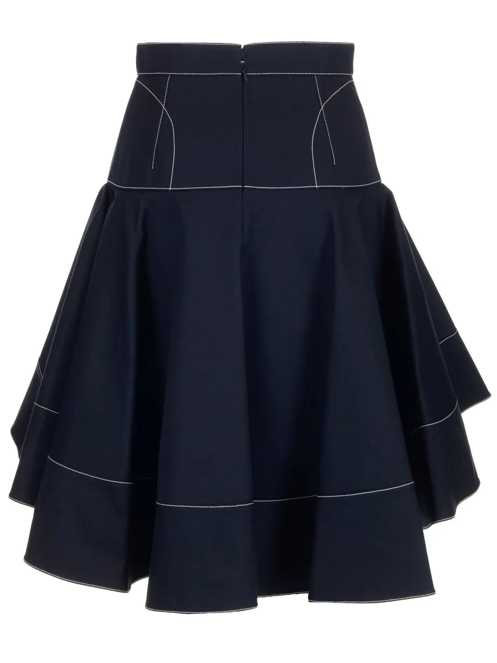 Alexander McQueen Pleated Flared Skirt