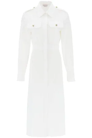 Alexander mcqueen shirt dress in poplin