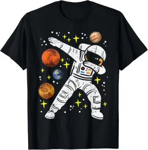Astronaut Dab Space Spaceman Galaxy Toddler Boys Kids Teen T-Shirt