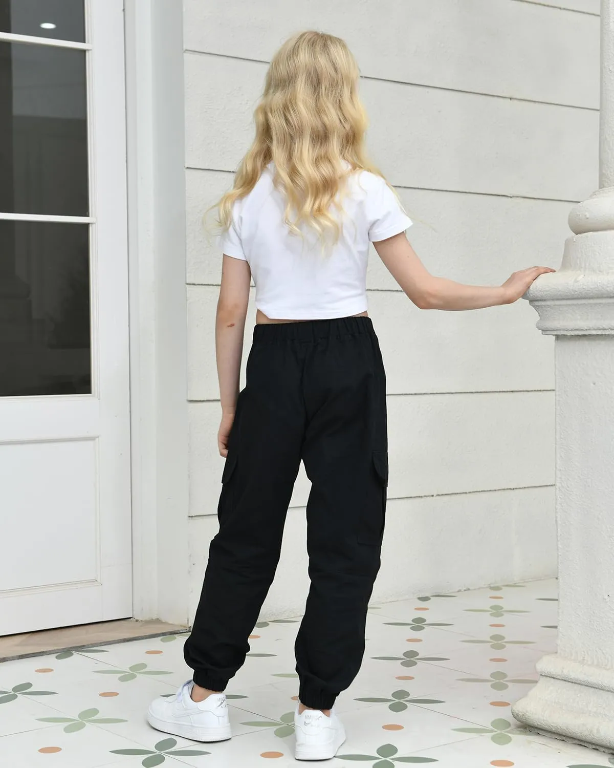 BINPAW Girls Cargo Jogger Pants 6-16 Years