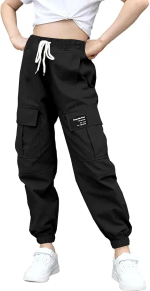 BINPAW Girls Cargo Jogger Pants 6-16 Years