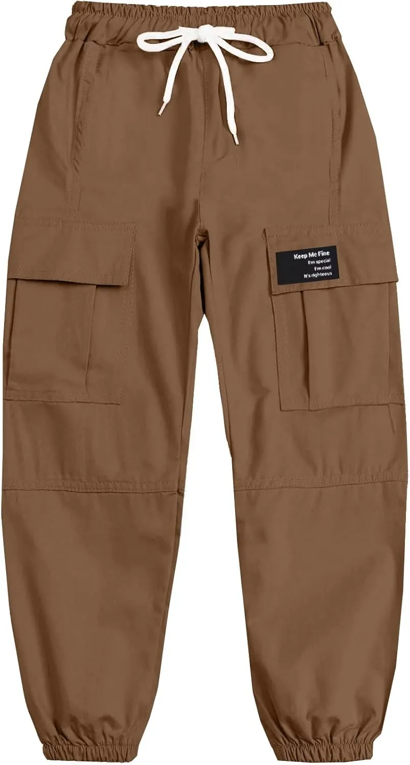 BINPAW Girls Cargo Jogger Pants 6-16 Years