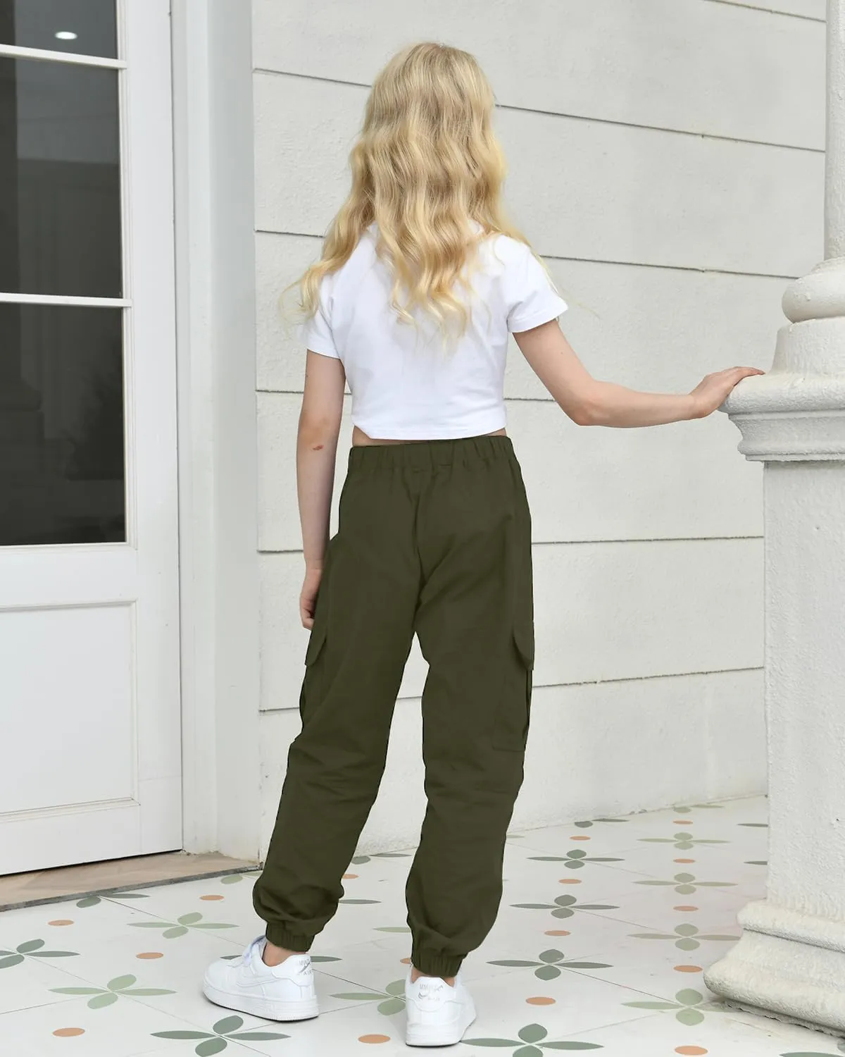 BINPAW Girls Cargo Jogger Pants 6-16 Years