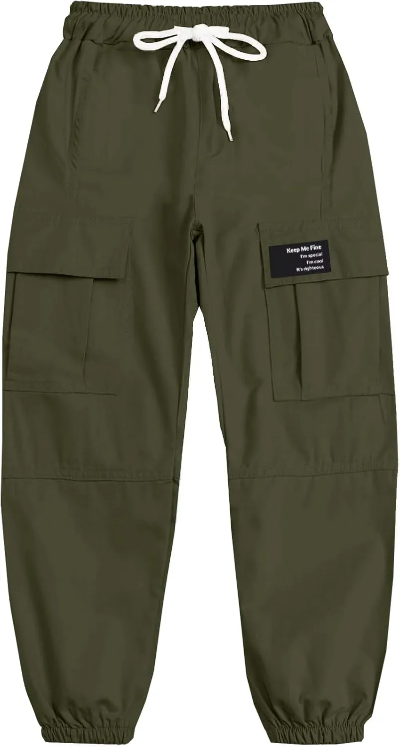 BINPAW Girls Cargo Jogger Pants 6-16 Years