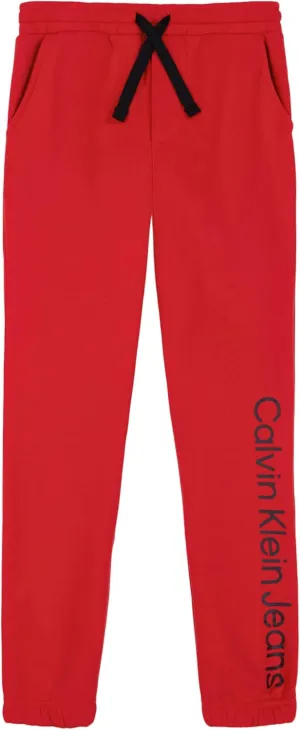 Calvin Klein Boys' Pull-on Fleece Jogger Sweatpants, Drawstring Closure
