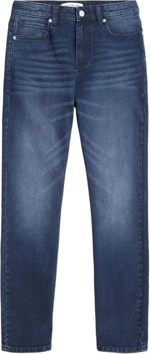 Calvin Klein Boys' Slim Fit Straight Leg Stretch Denim Jeans, 5-Pocket Style, Zipper Fly & Button Closure