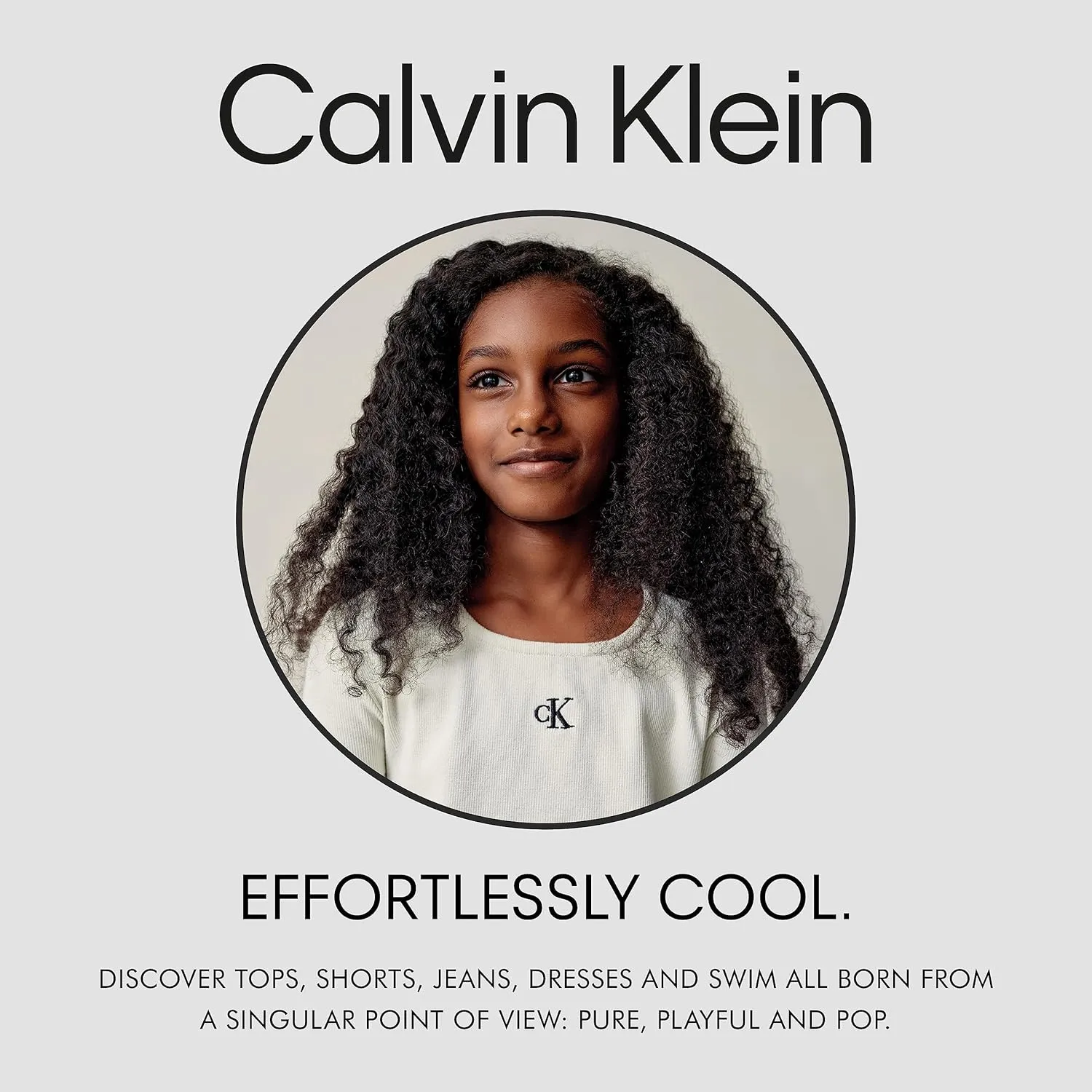 Calvin Klein Girls' Short Sleeve Chambray Denim Shirt Dress
