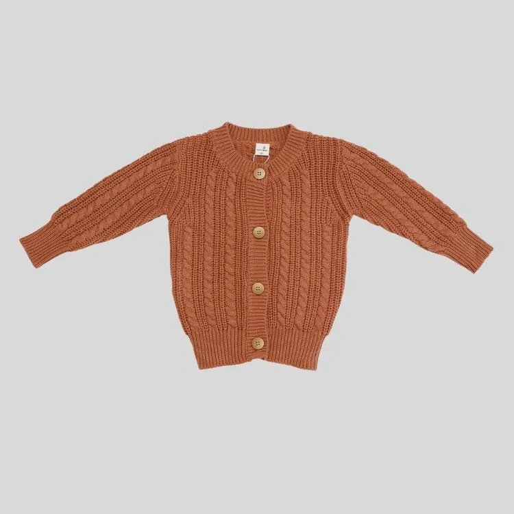 CINNAMON KNIT CARDIGAN