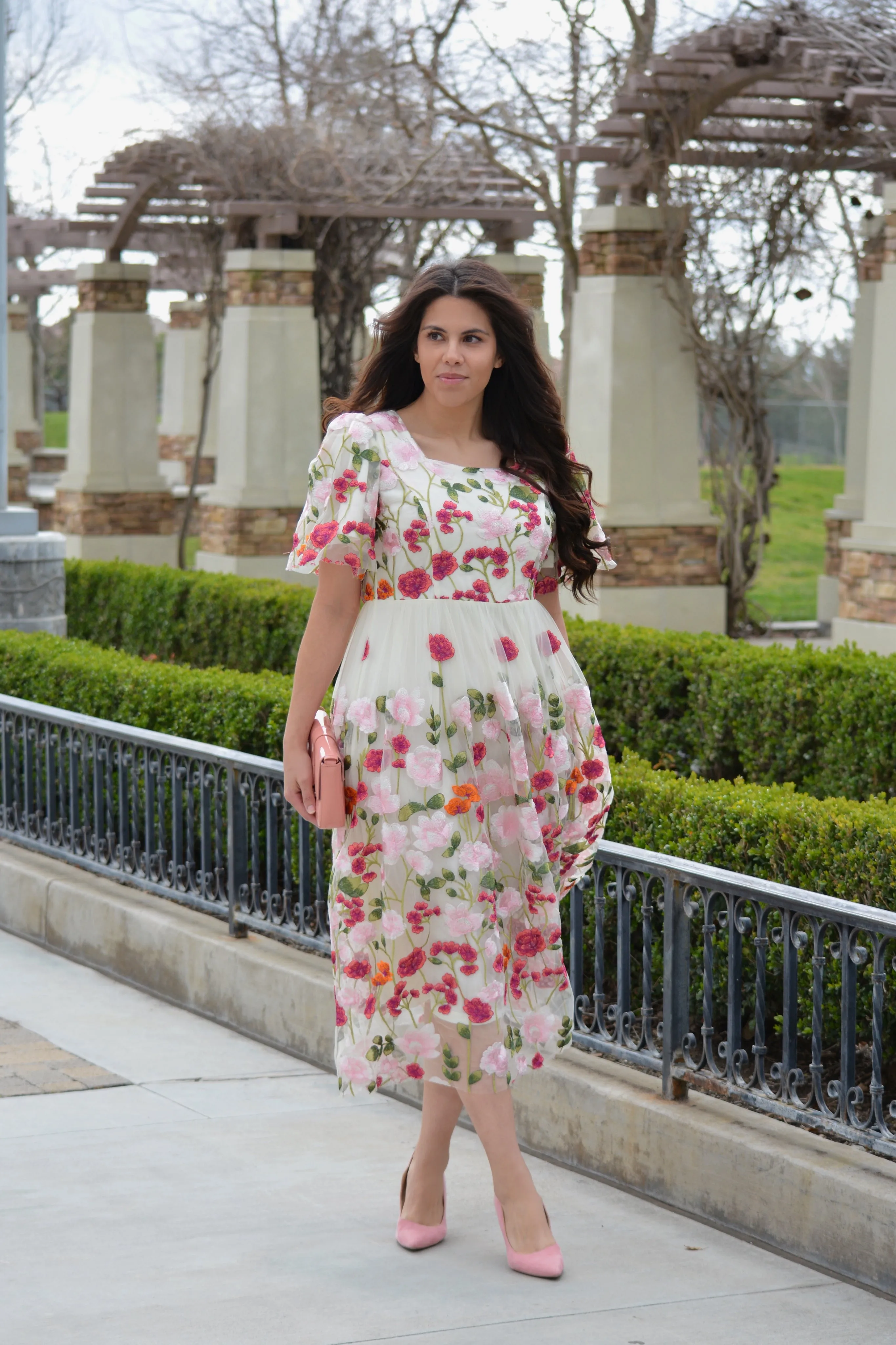 Coraline Floral Midi Dress