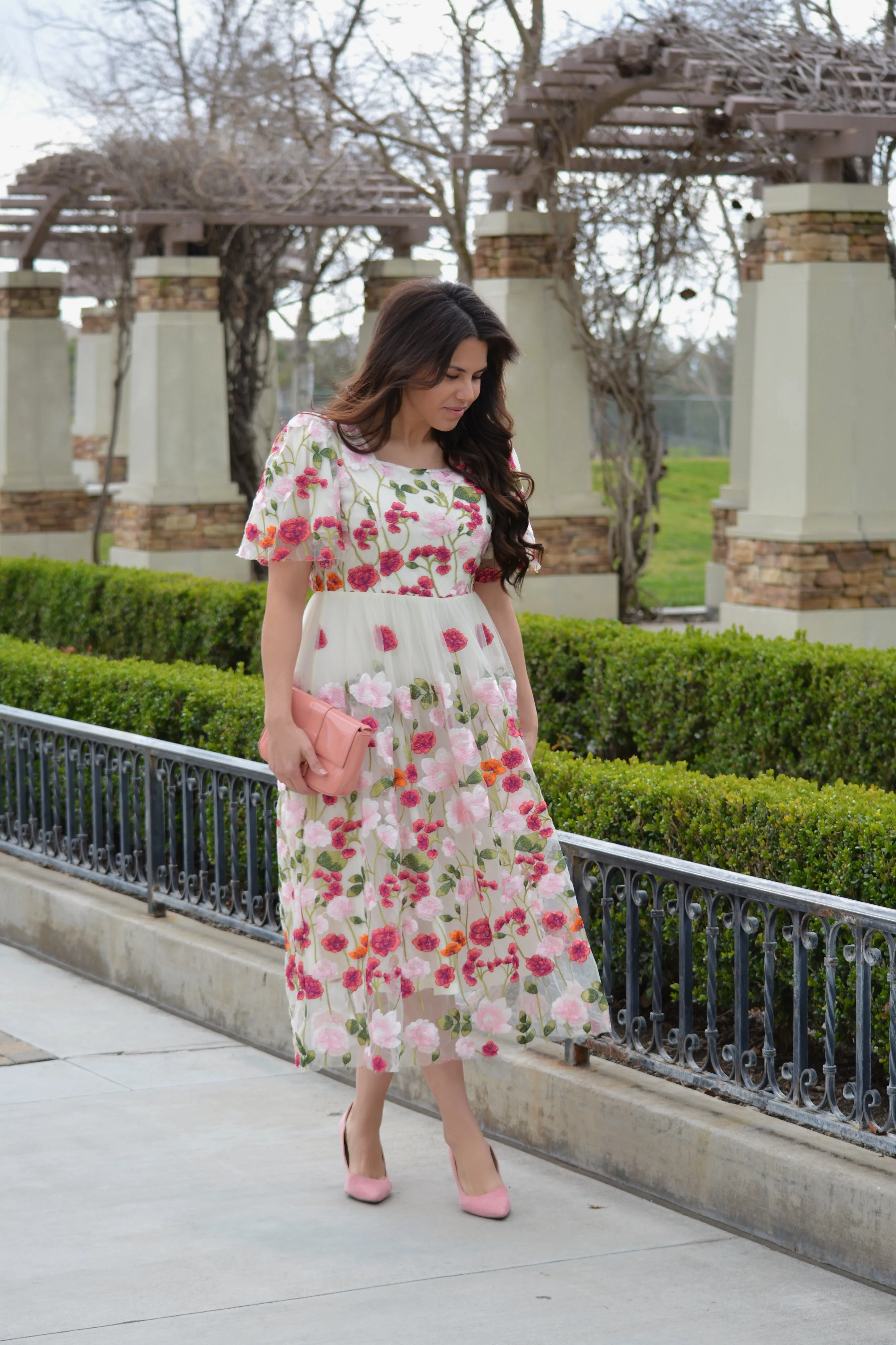 Coraline Floral Midi Dress