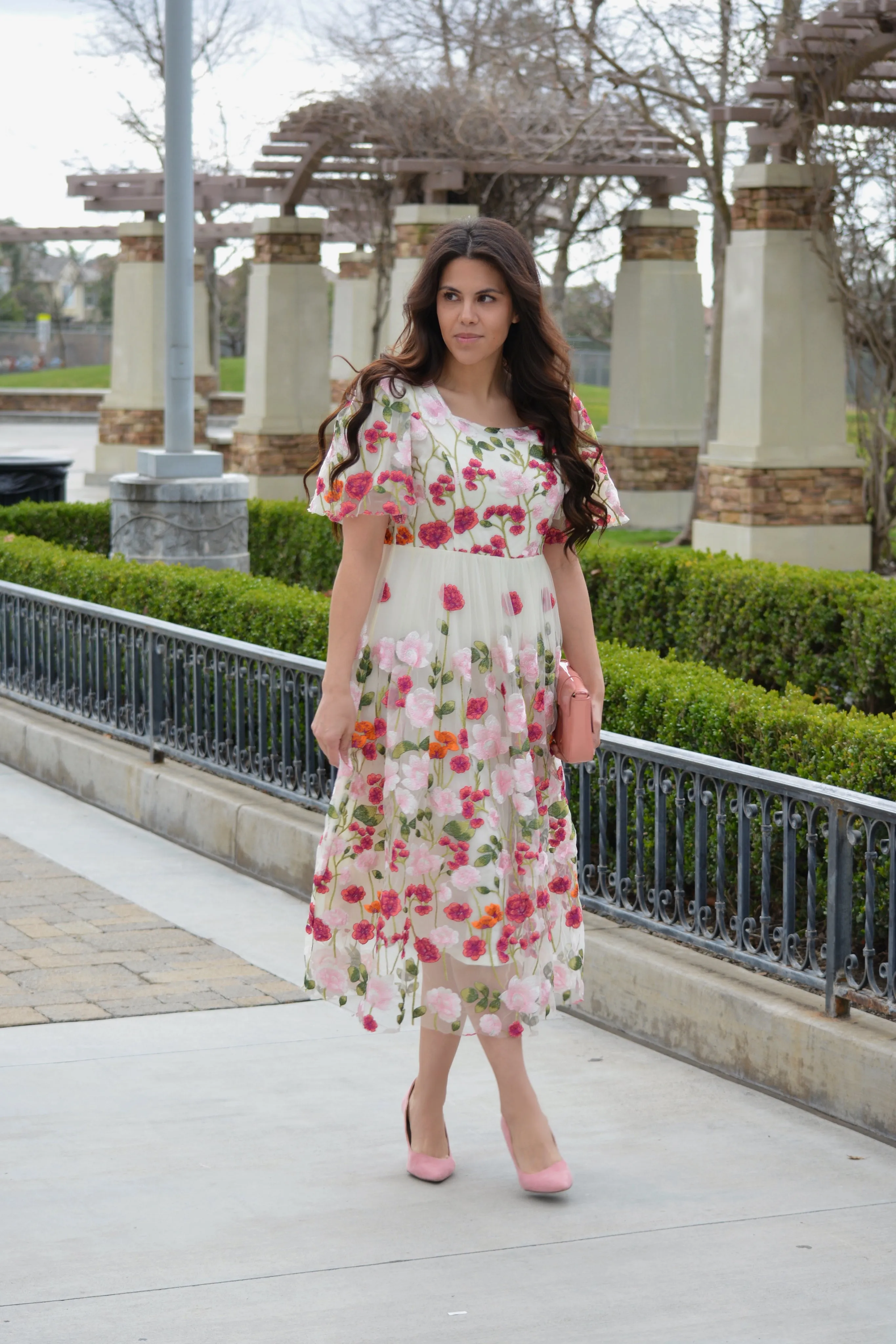 Coraline Floral Midi Dress