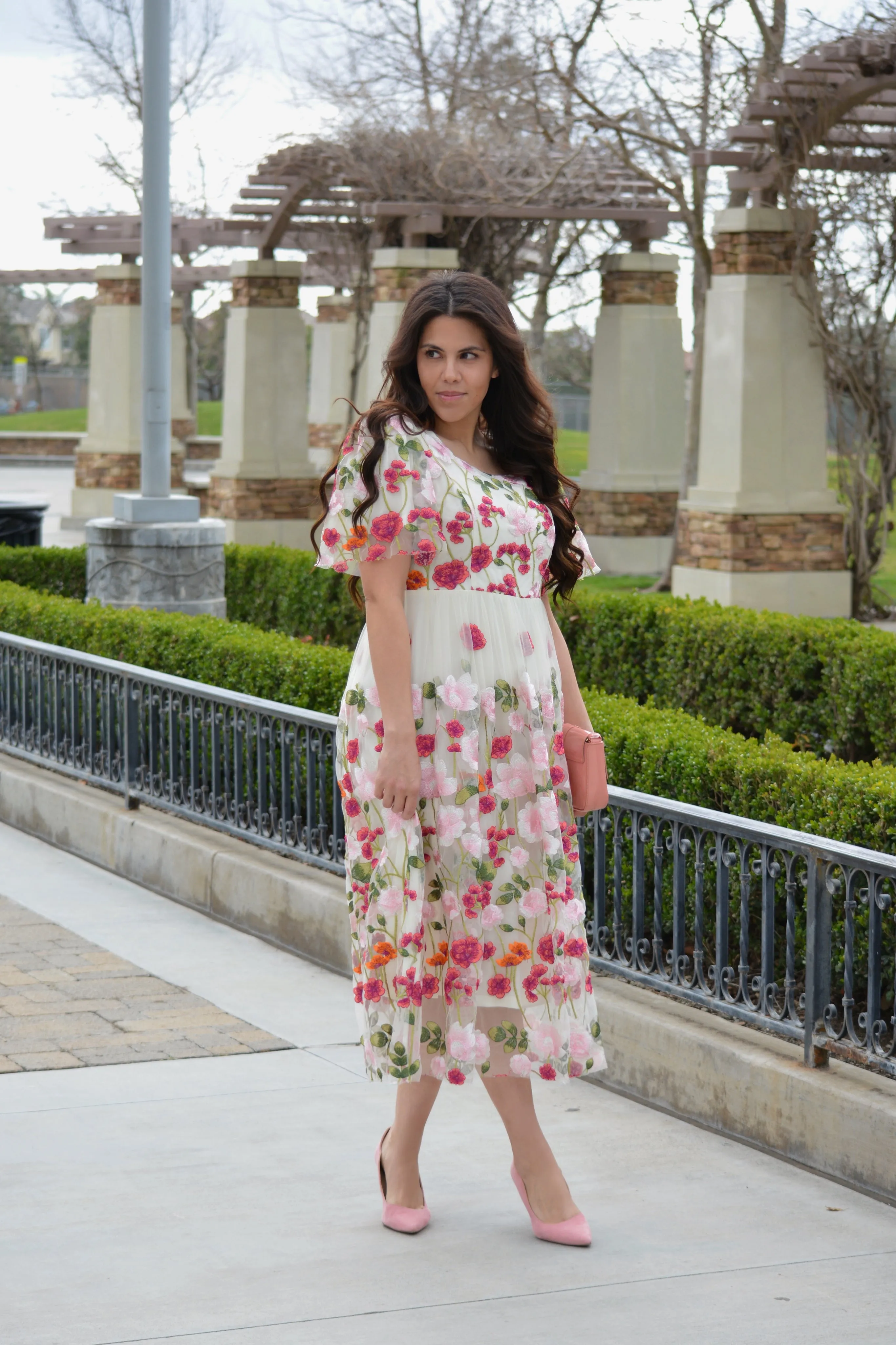 Coraline Floral Midi Dress