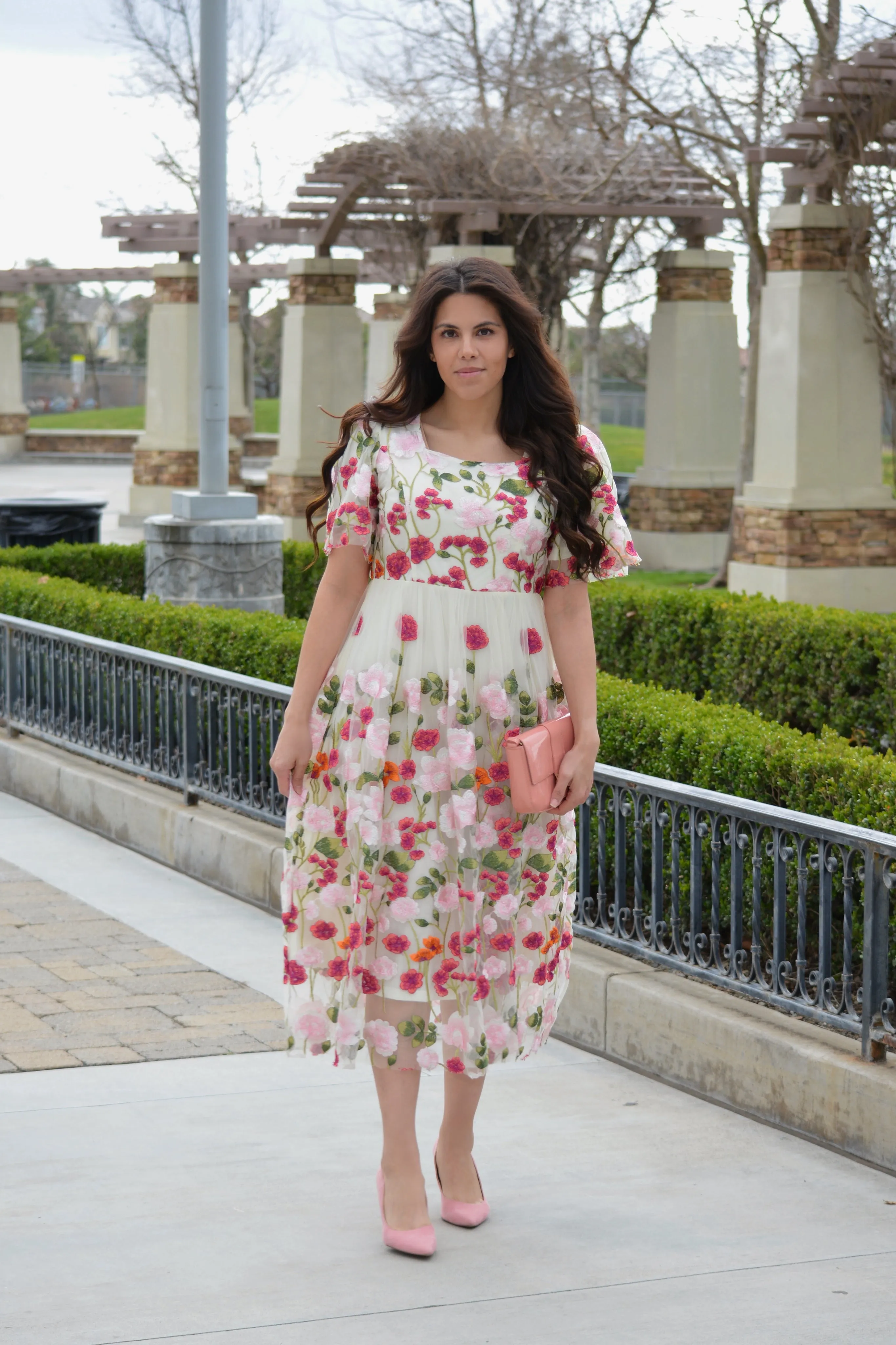 Coraline Floral Midi Dress