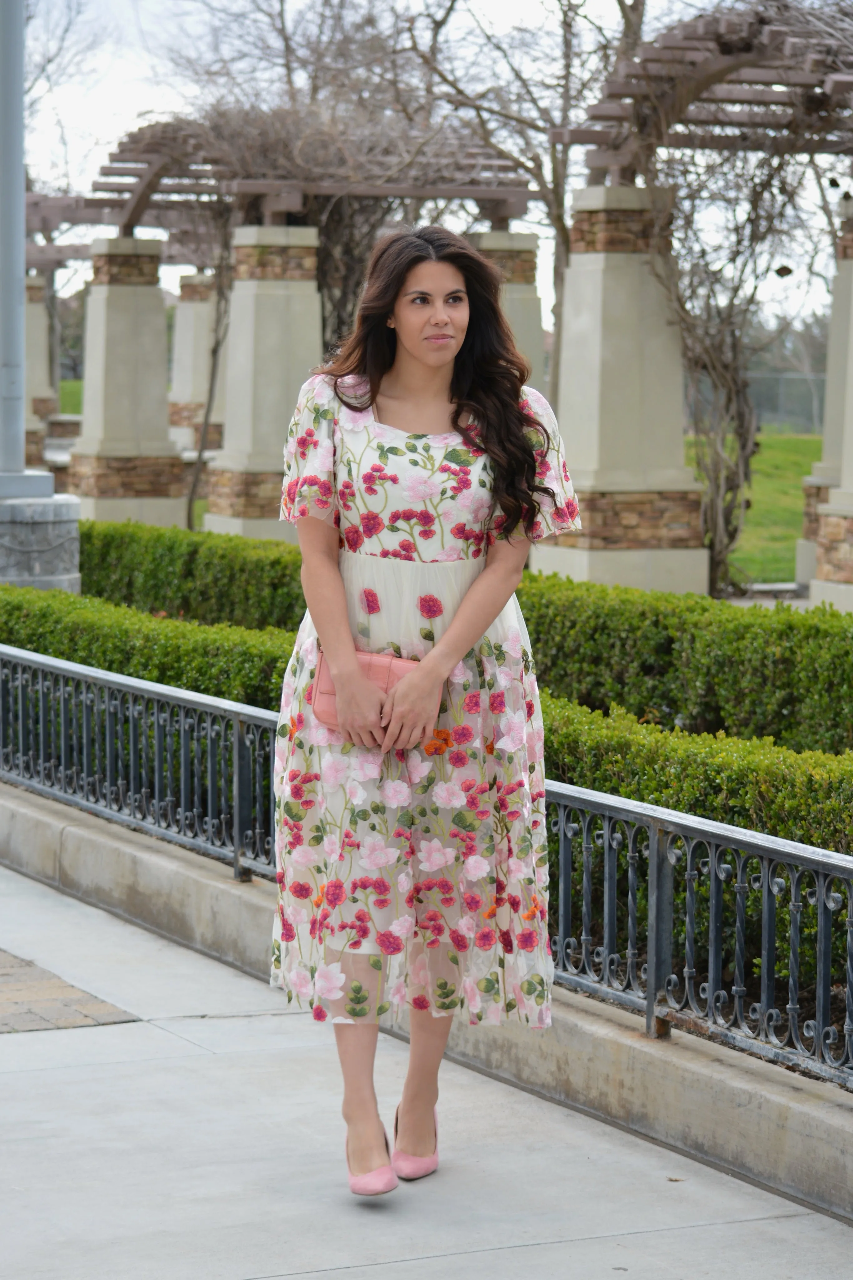 Coraline Floral Midi Dress