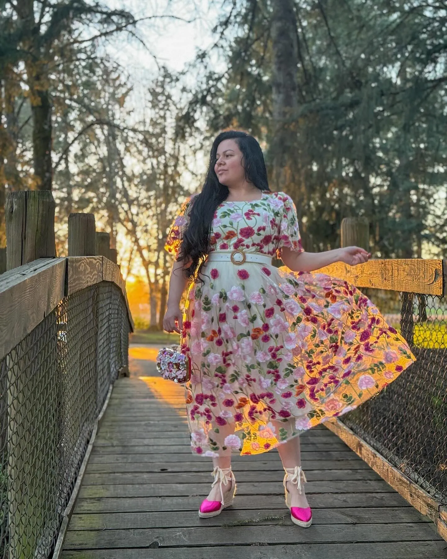 Coraline Floral Midi Dress