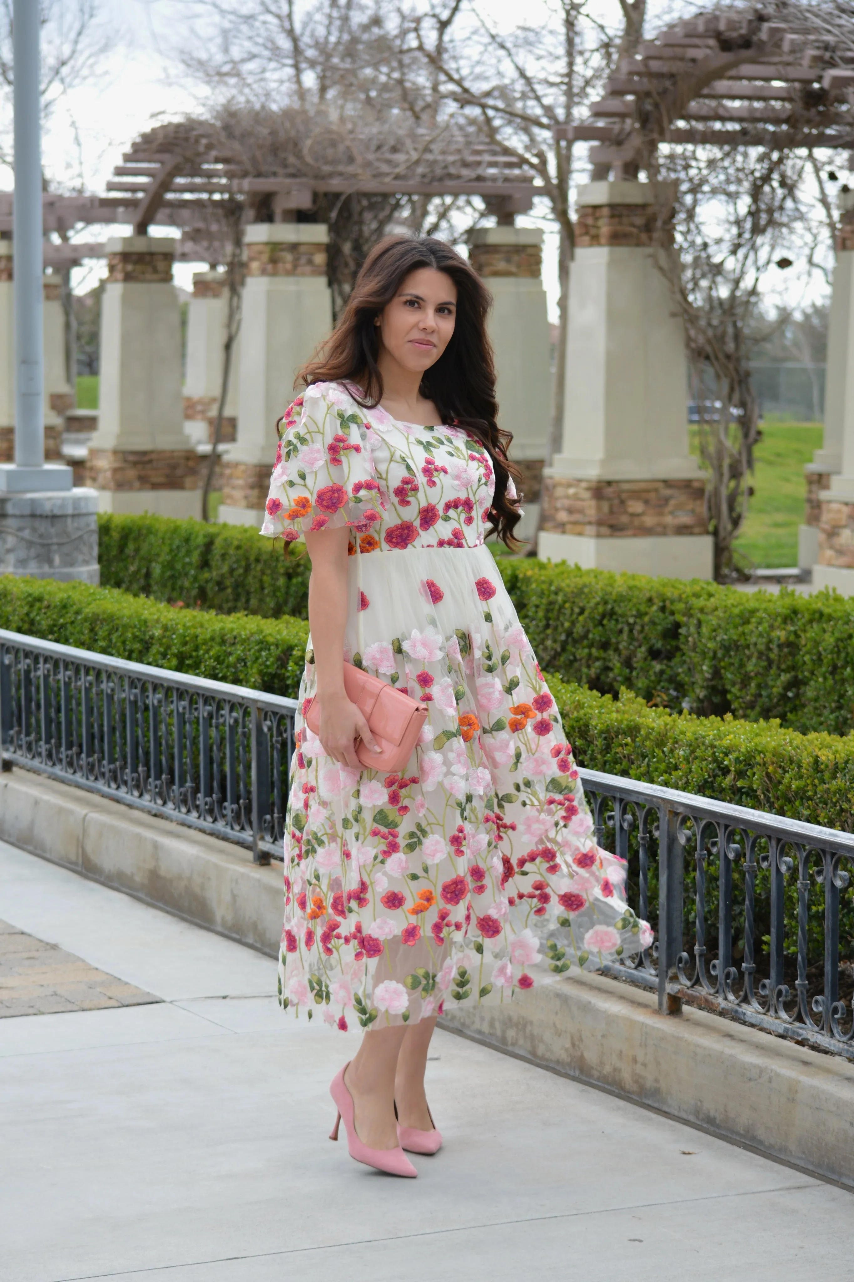 Coraline Floral Midi Dress