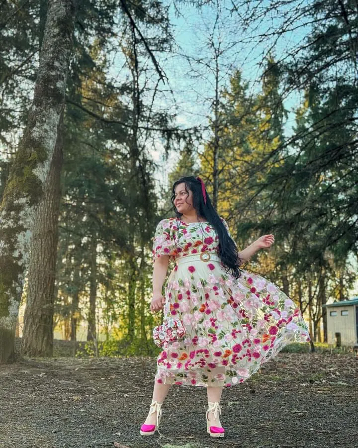 Coraline Floral Midi Dress