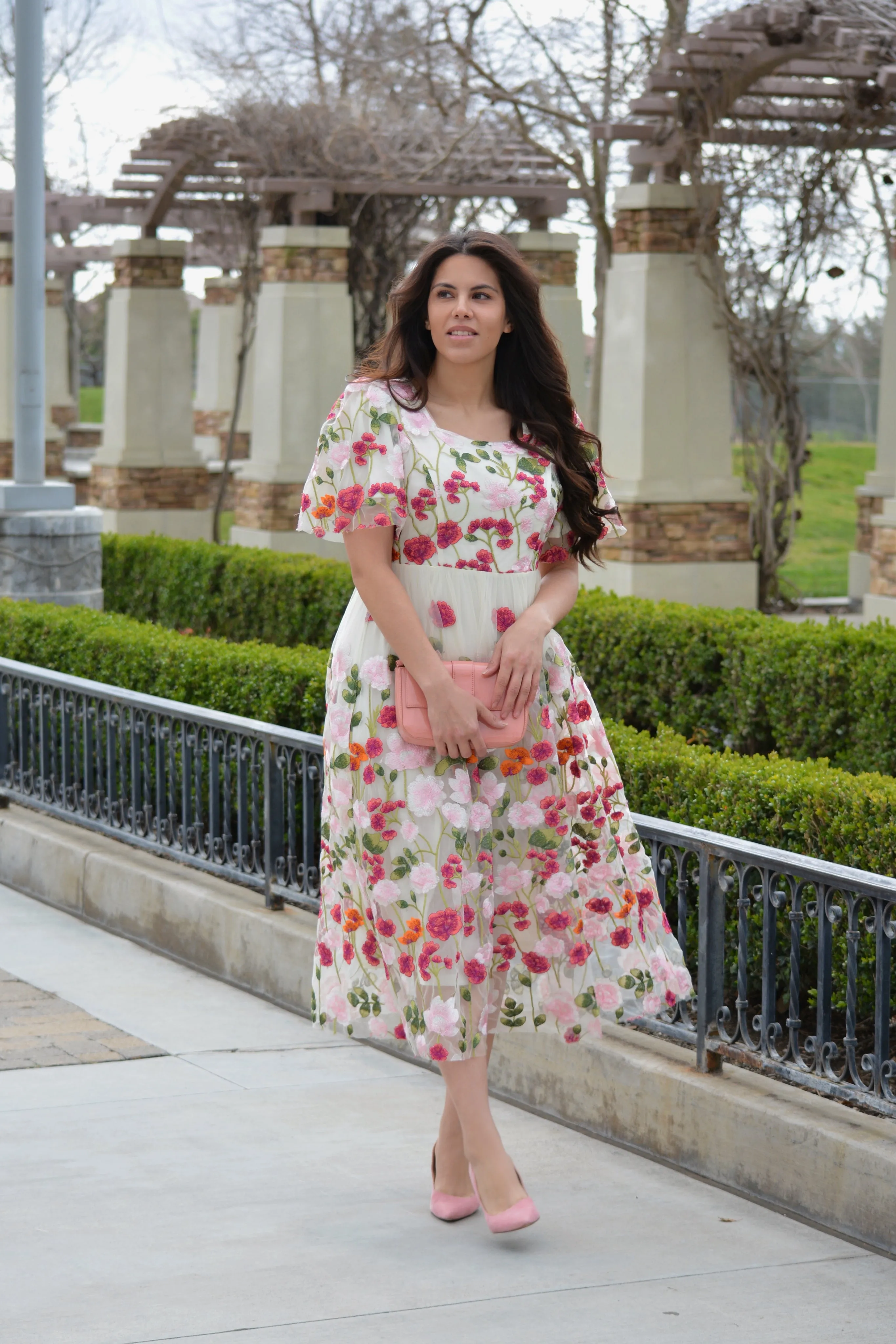 Coraline Floral Midi Dress