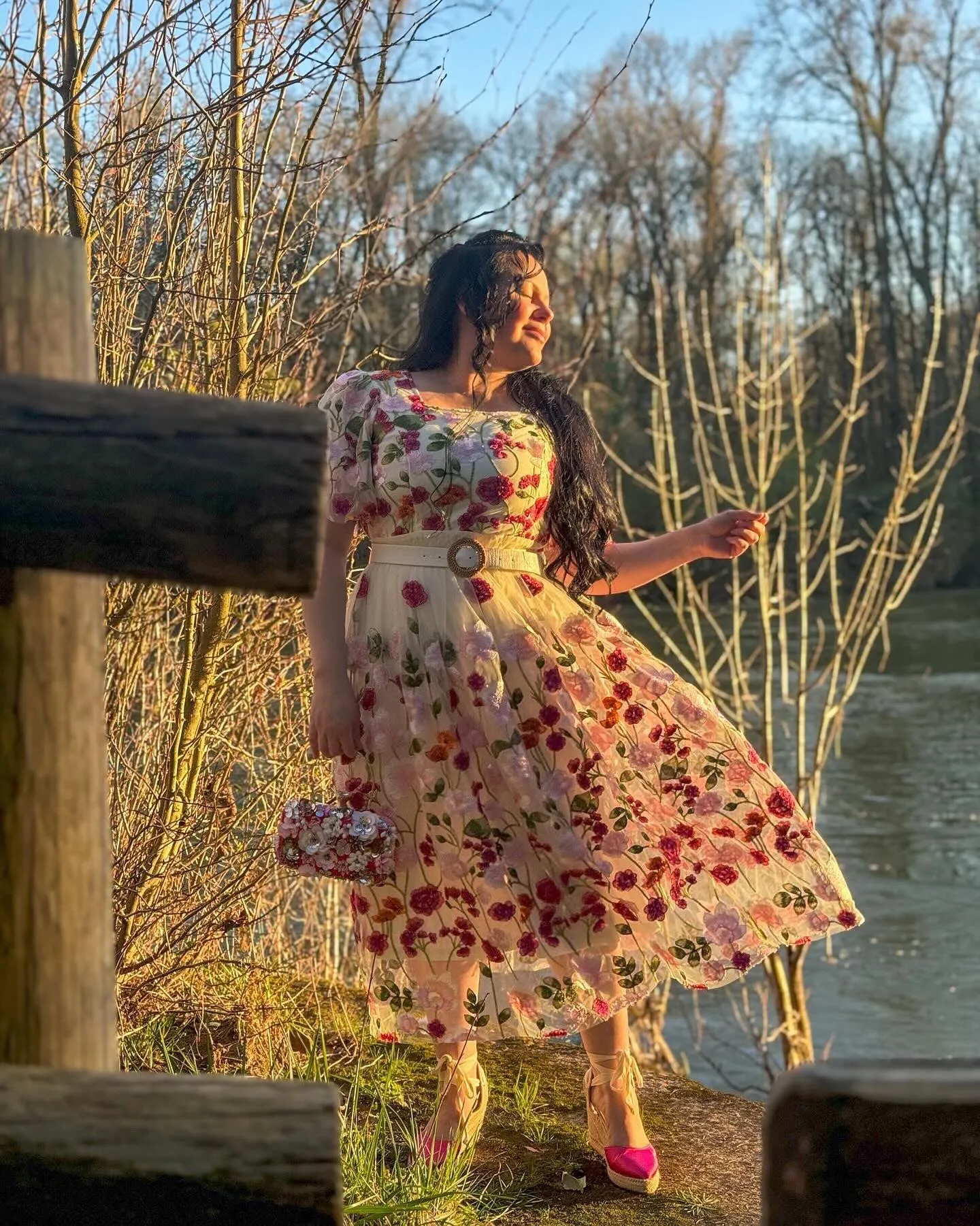 Coraline Floral Midi Dress