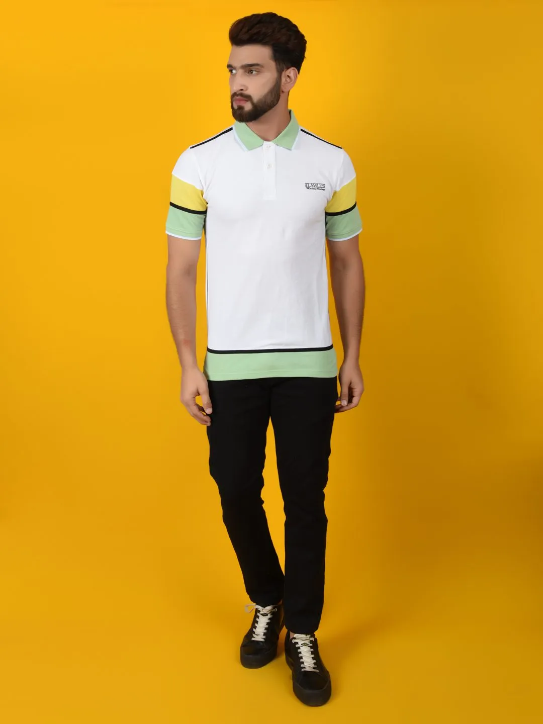 Flawless Men Trendy Multicolor Polo T-Shirt | HERCULES