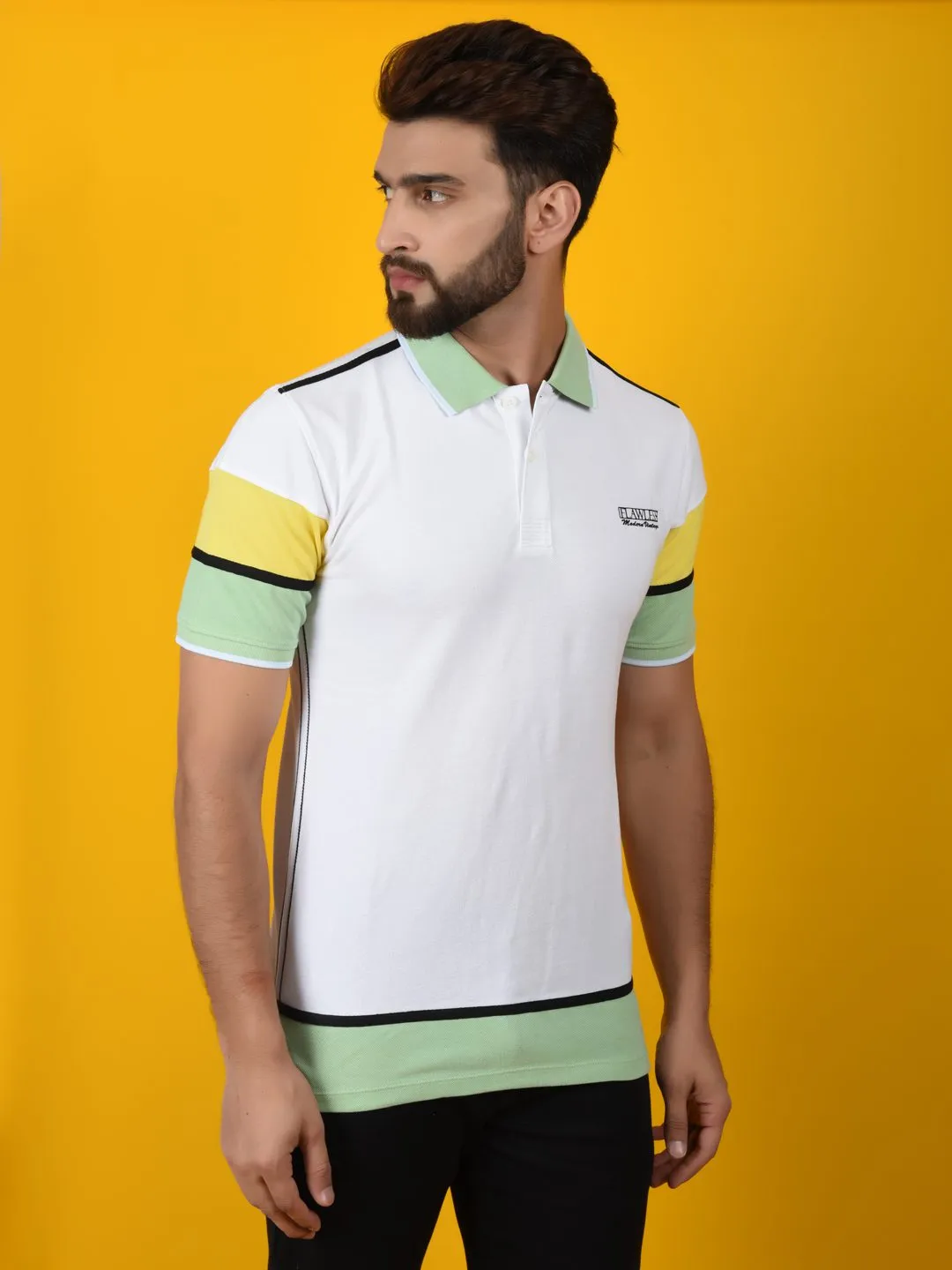 Flawless Men Trendy Multicolor Polo T-Shirt | HERCULES