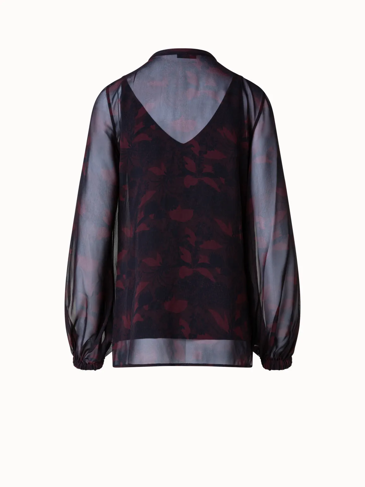 Fluid Velvet Mock Neck T-Shirt