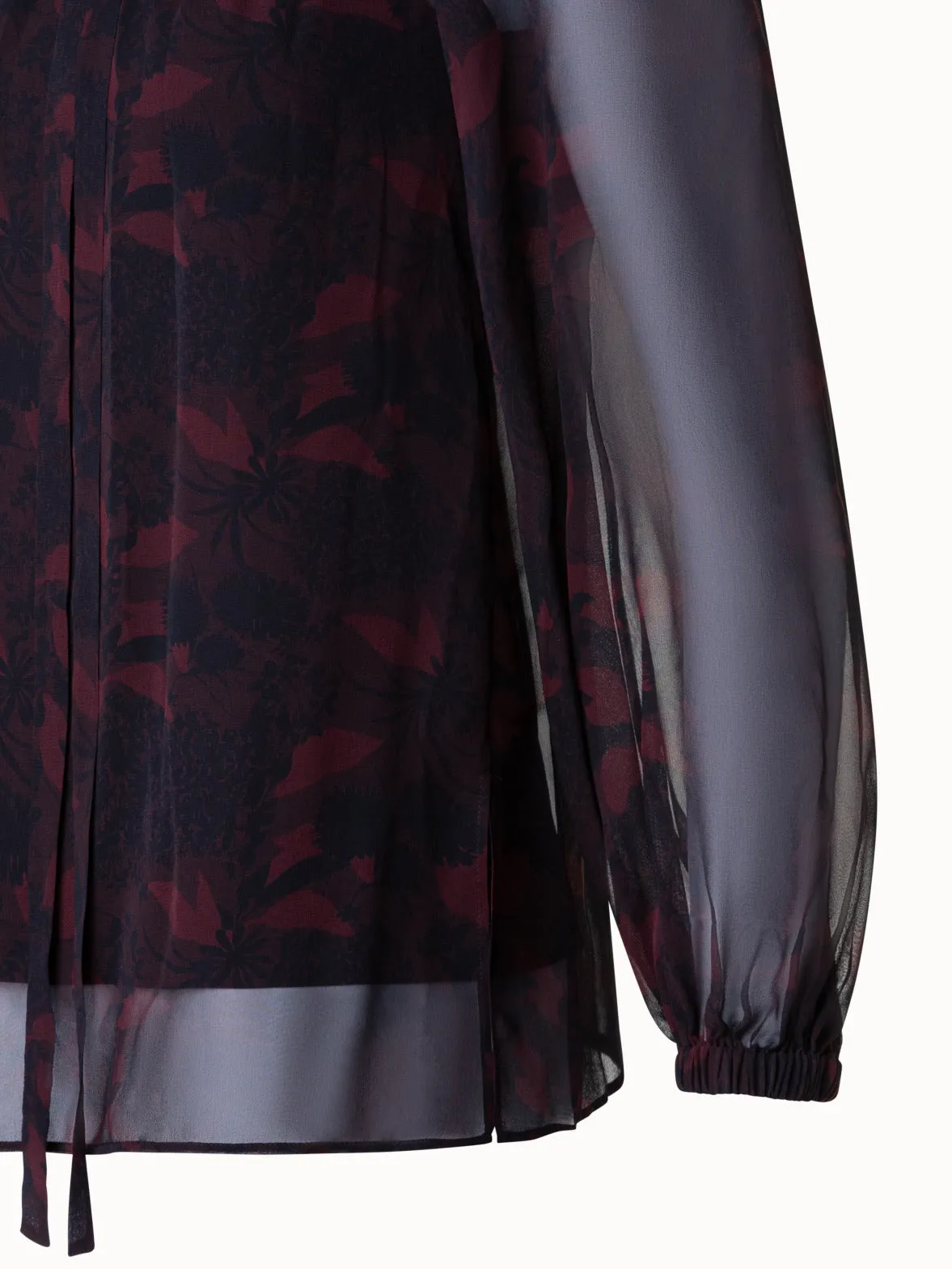 Fluid Velvet Mock Neck T-Shirt