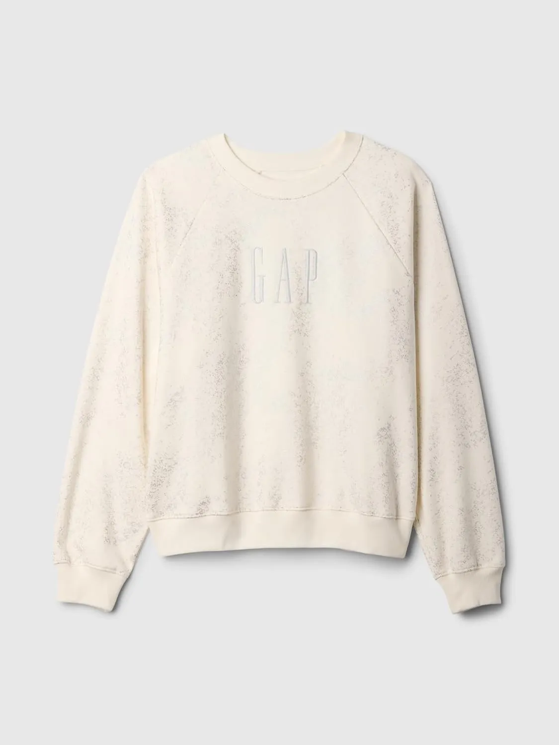GAP Women's Logo Raglan Crewneck Sweatshirt