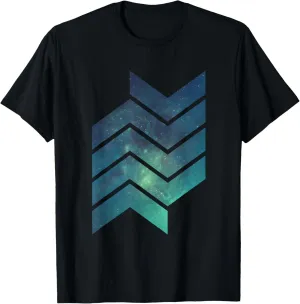 Geometric Design Galaxy Universe Minimalist Abstract Art T-Shirt