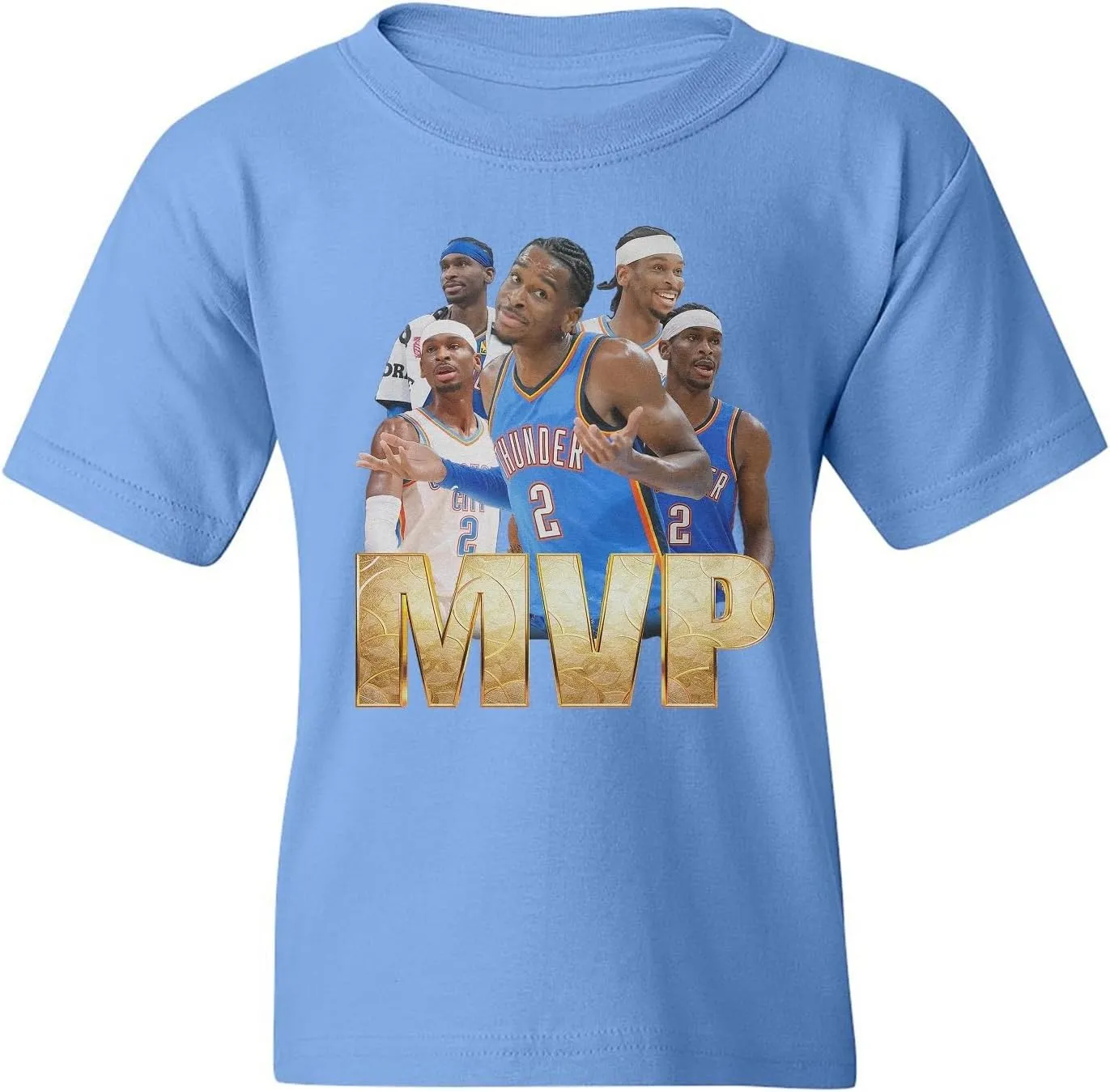 Gilgeous-Alexander MVP Collage - OKC Fans Tribute Youth Unisex T-Shirt