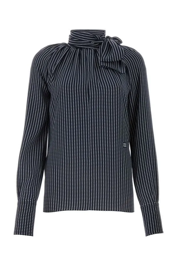 GIVENCHY | Printed silk blouse