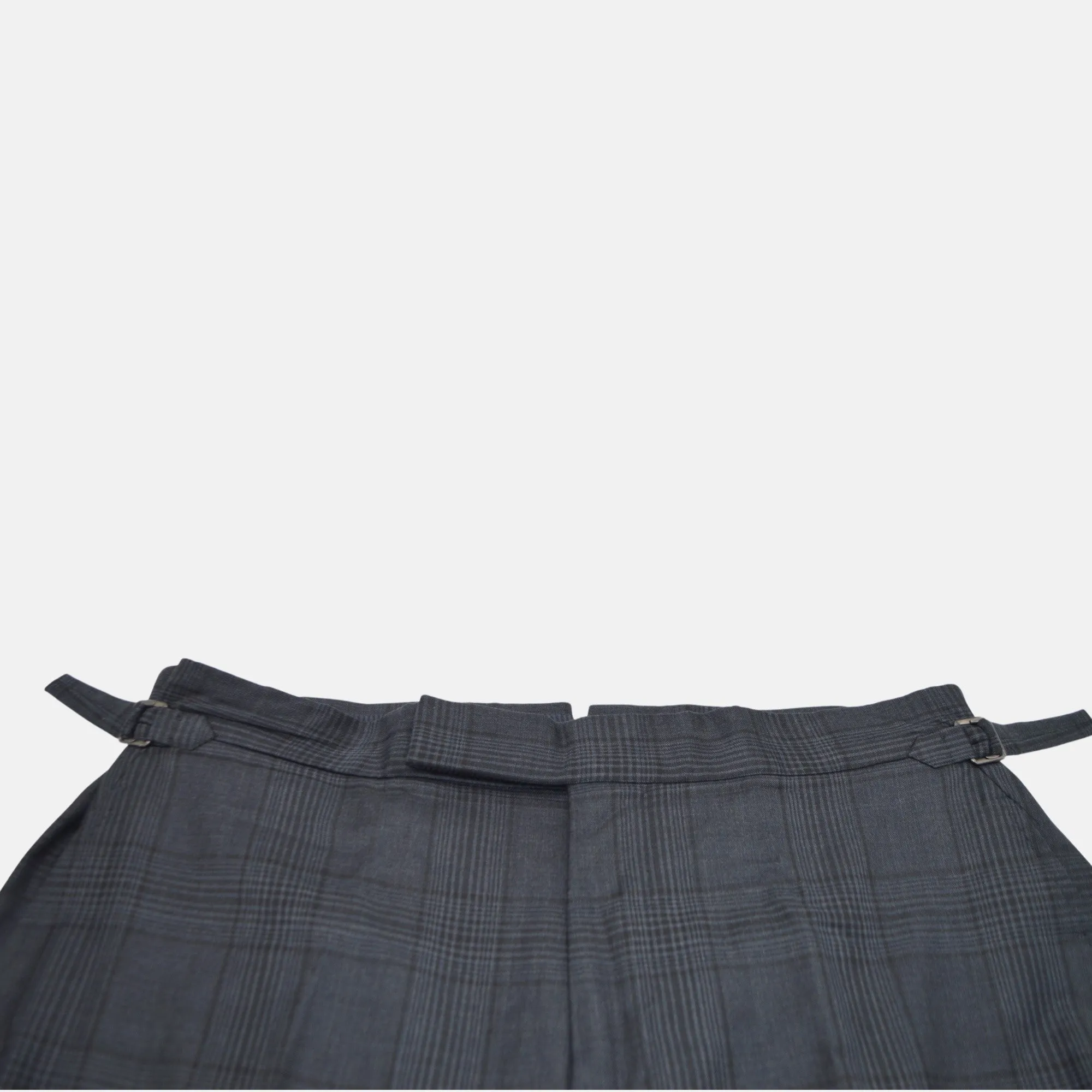 Grey/Black Checked Suit made of Wool (EU 52)