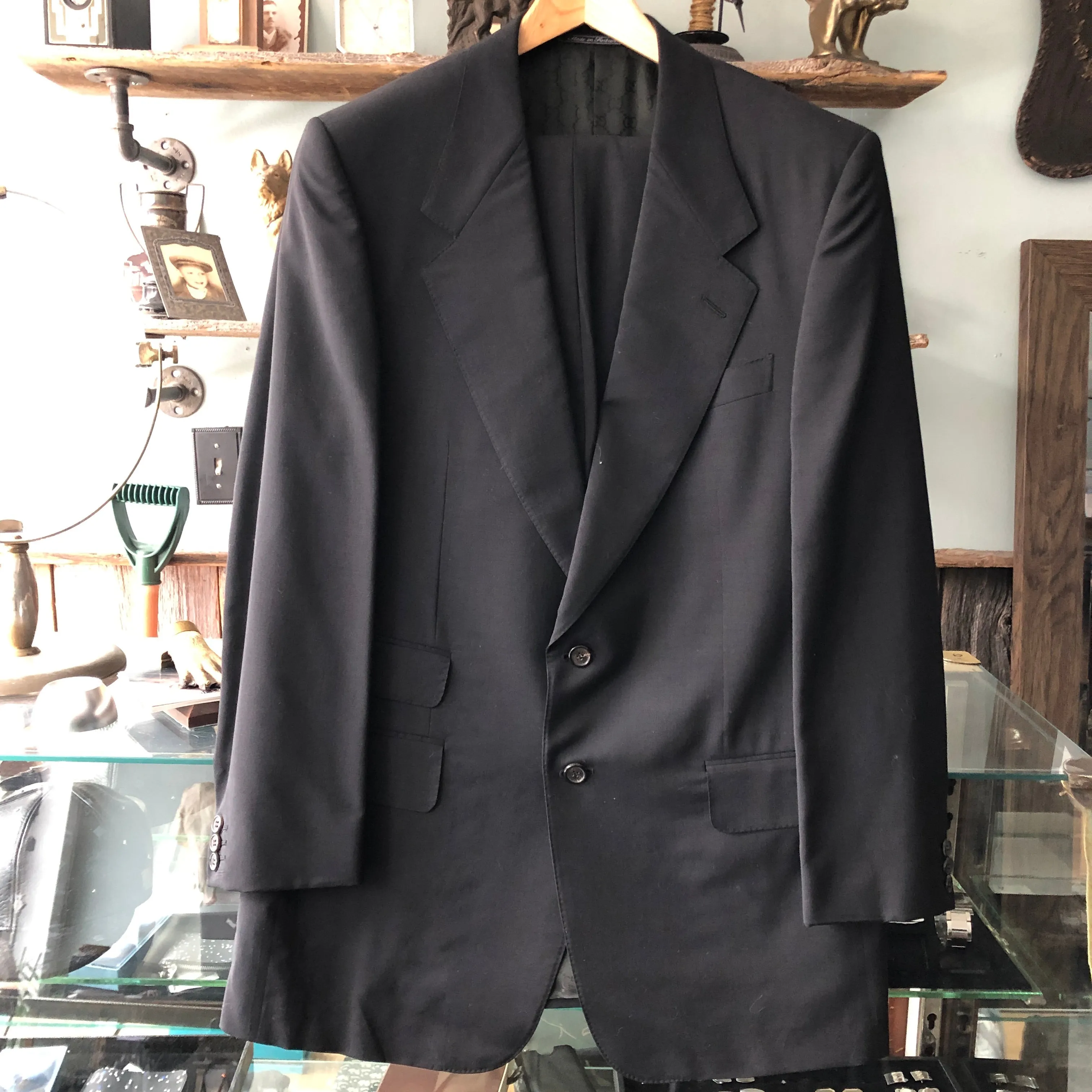 Gucci Tom Ford Era Black Wool Blend Two Piece Suit - 40