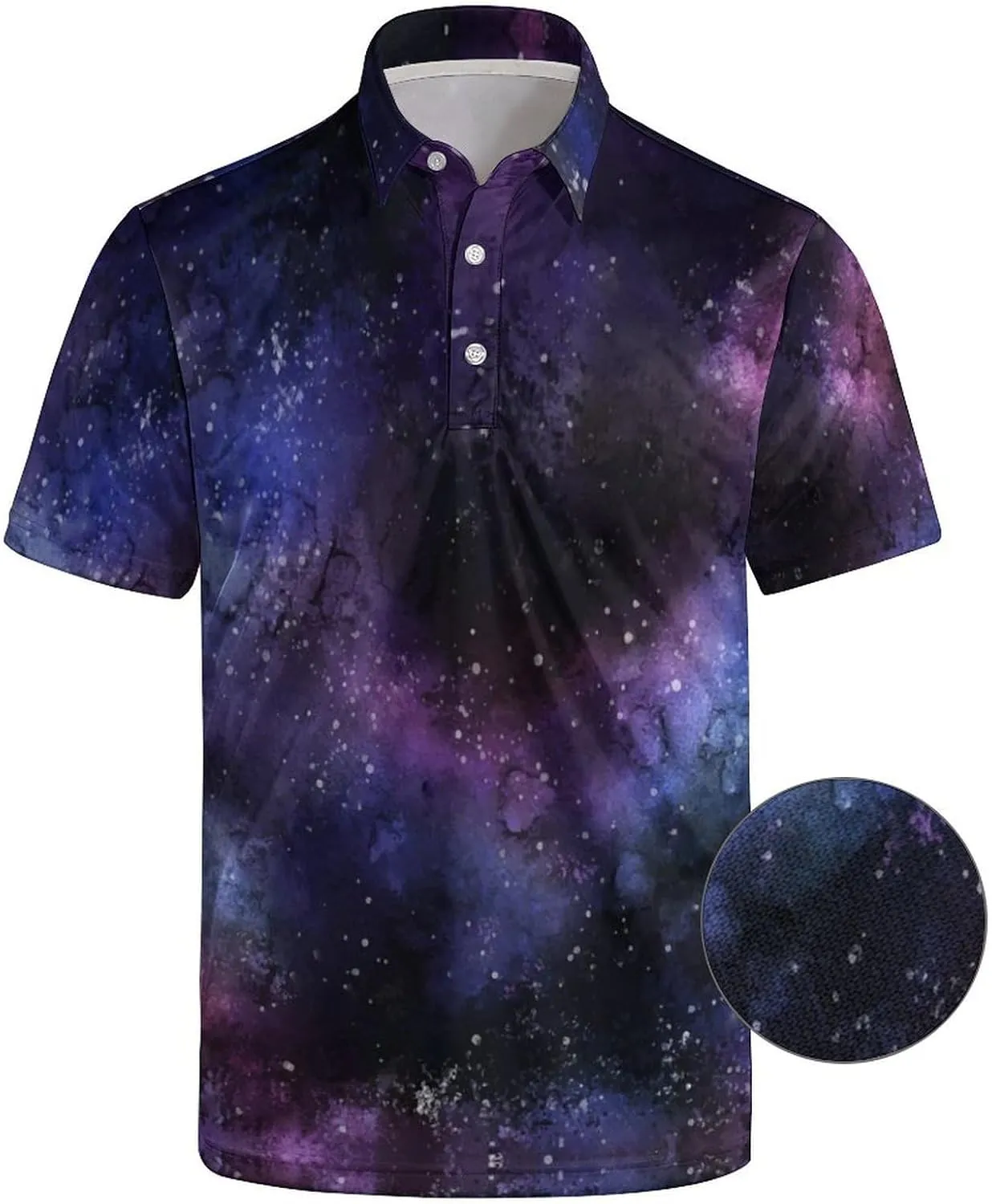 Men's Funny Golf Polo Shirts Short Sleeve Performance Golf Shirts Hawaiian Golf Polos for Summer