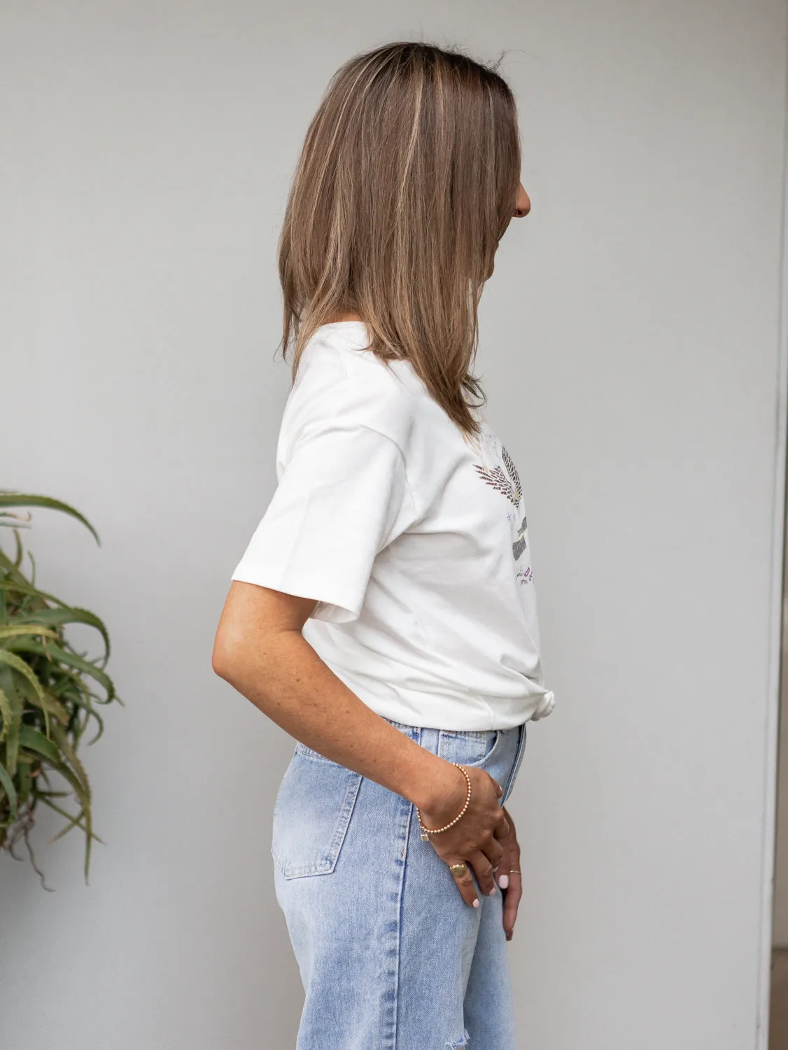 New Flight Tee- Vintage White
