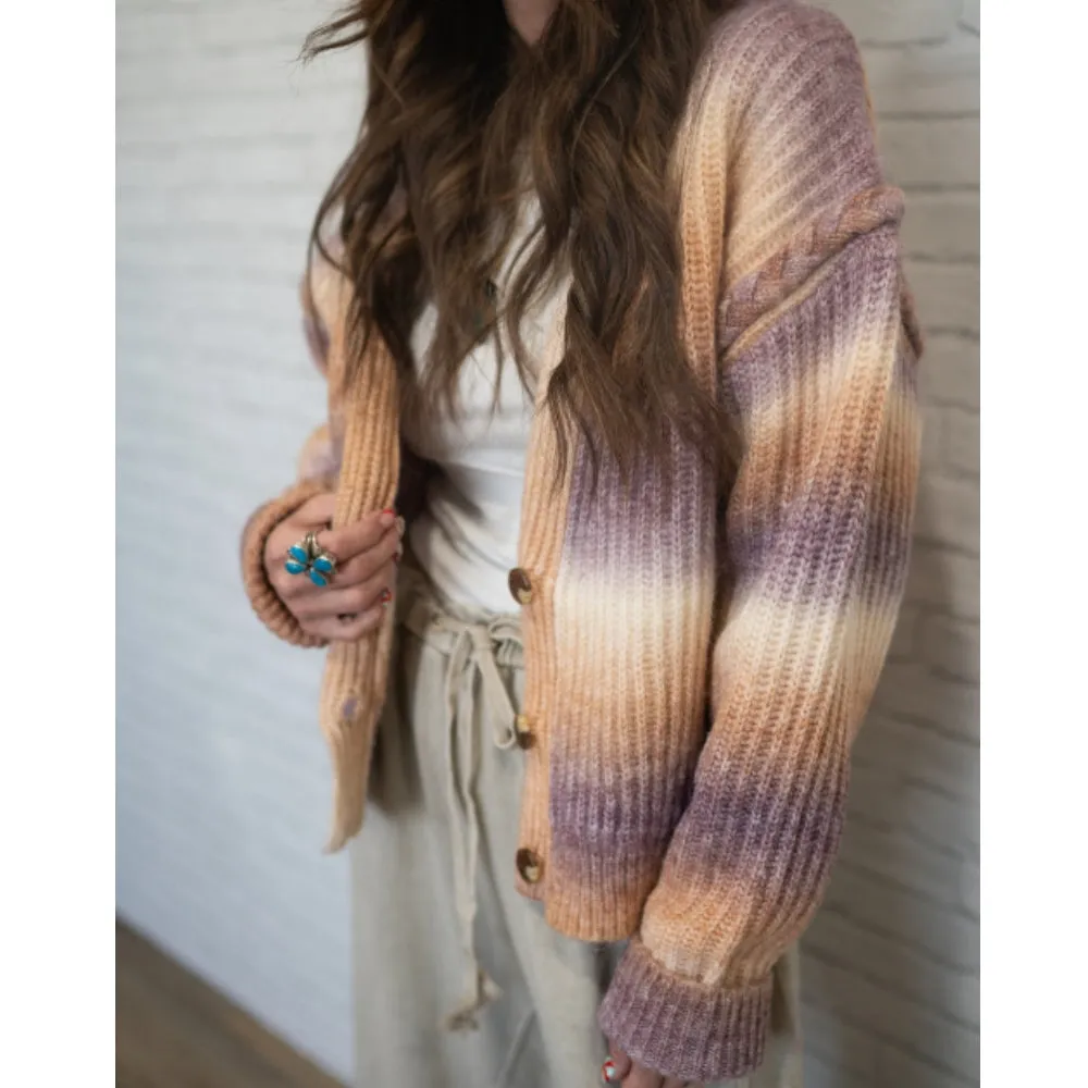 Ombre Cardigan Sweater