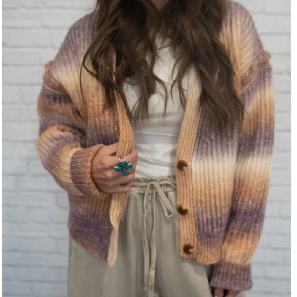 Ombre Cardigan Sweater