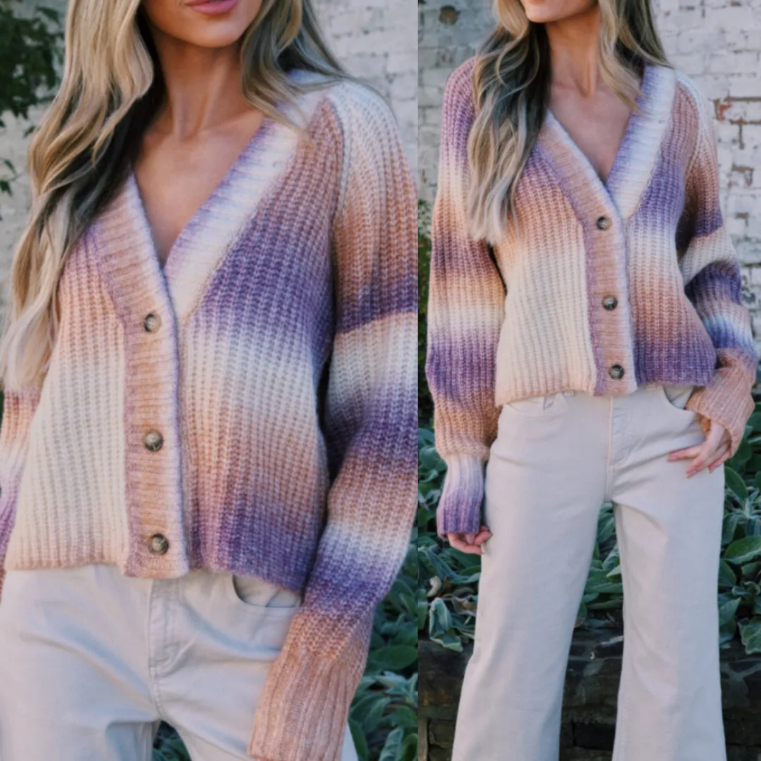 Ombre Cardigan Sweater