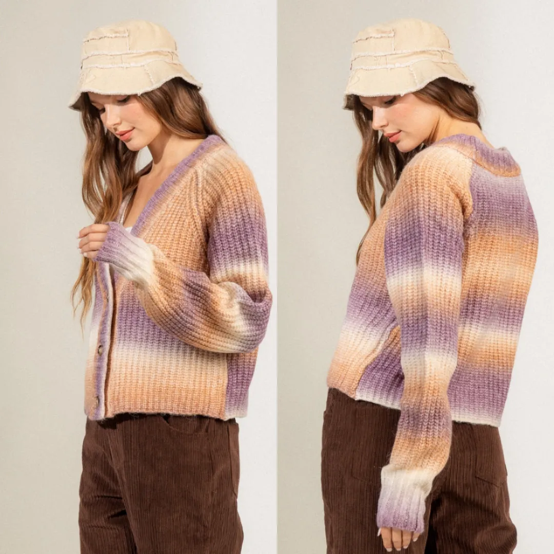 Ombre Cardigan Sweater