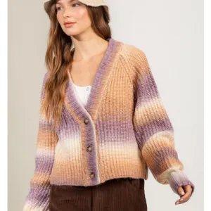 Ombre Cardigan Sweater