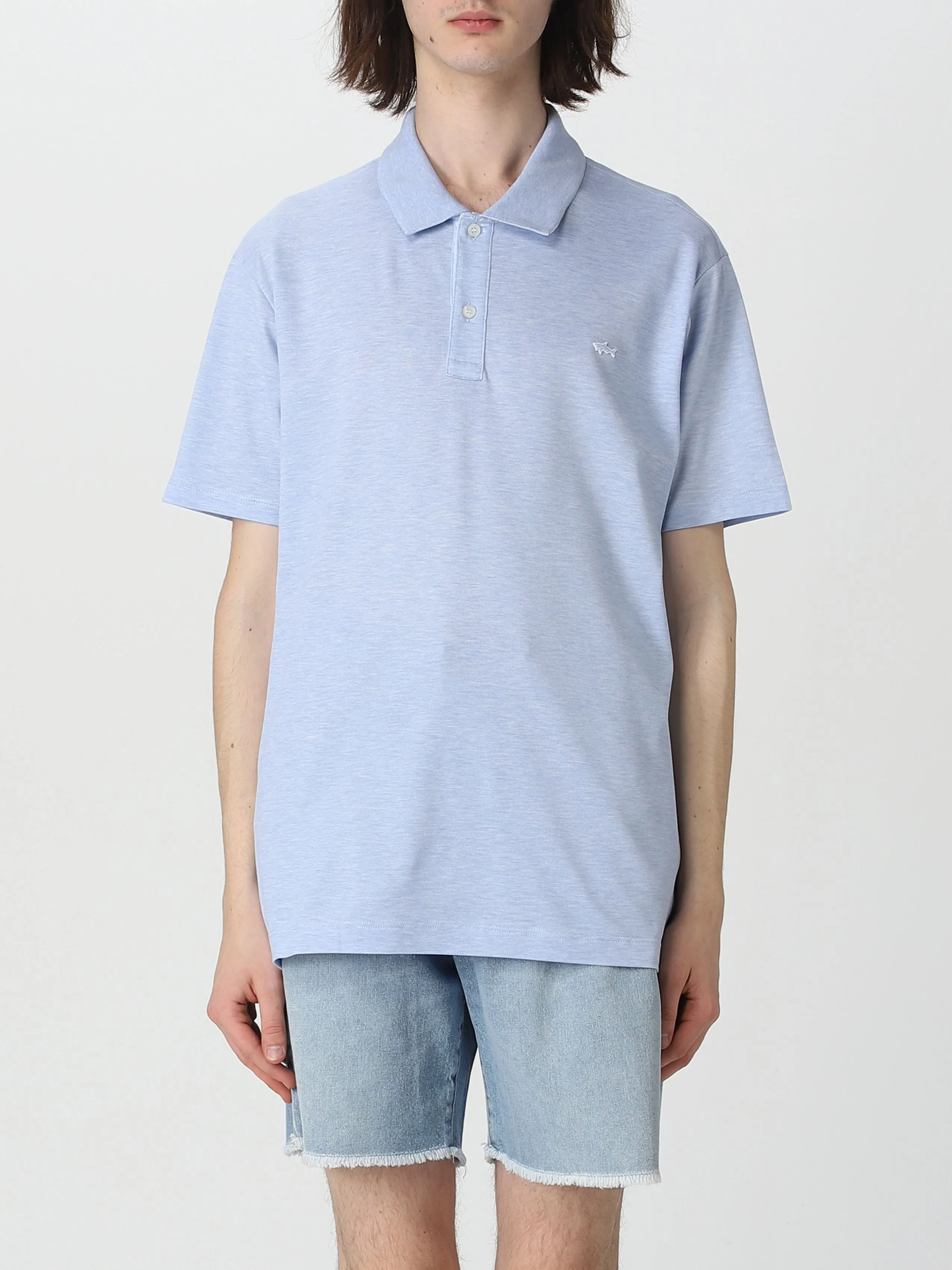 Organic Cotton Dusty Blue Polo - Paul & Shark
