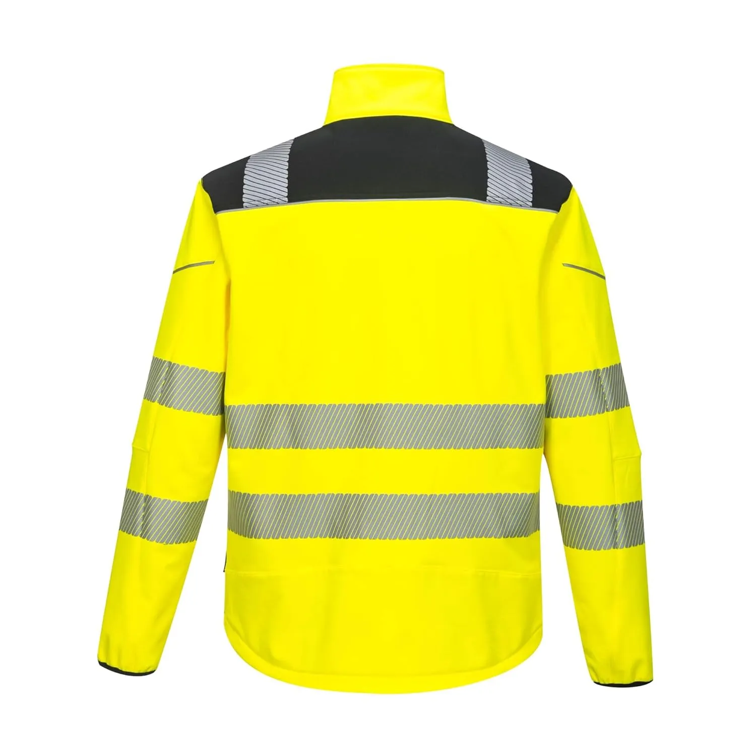 Portwest PW3 Hi-Vis Softshell Jacket Work Safety Protective Reflective Waterproof Coat ANSI 3, X Large