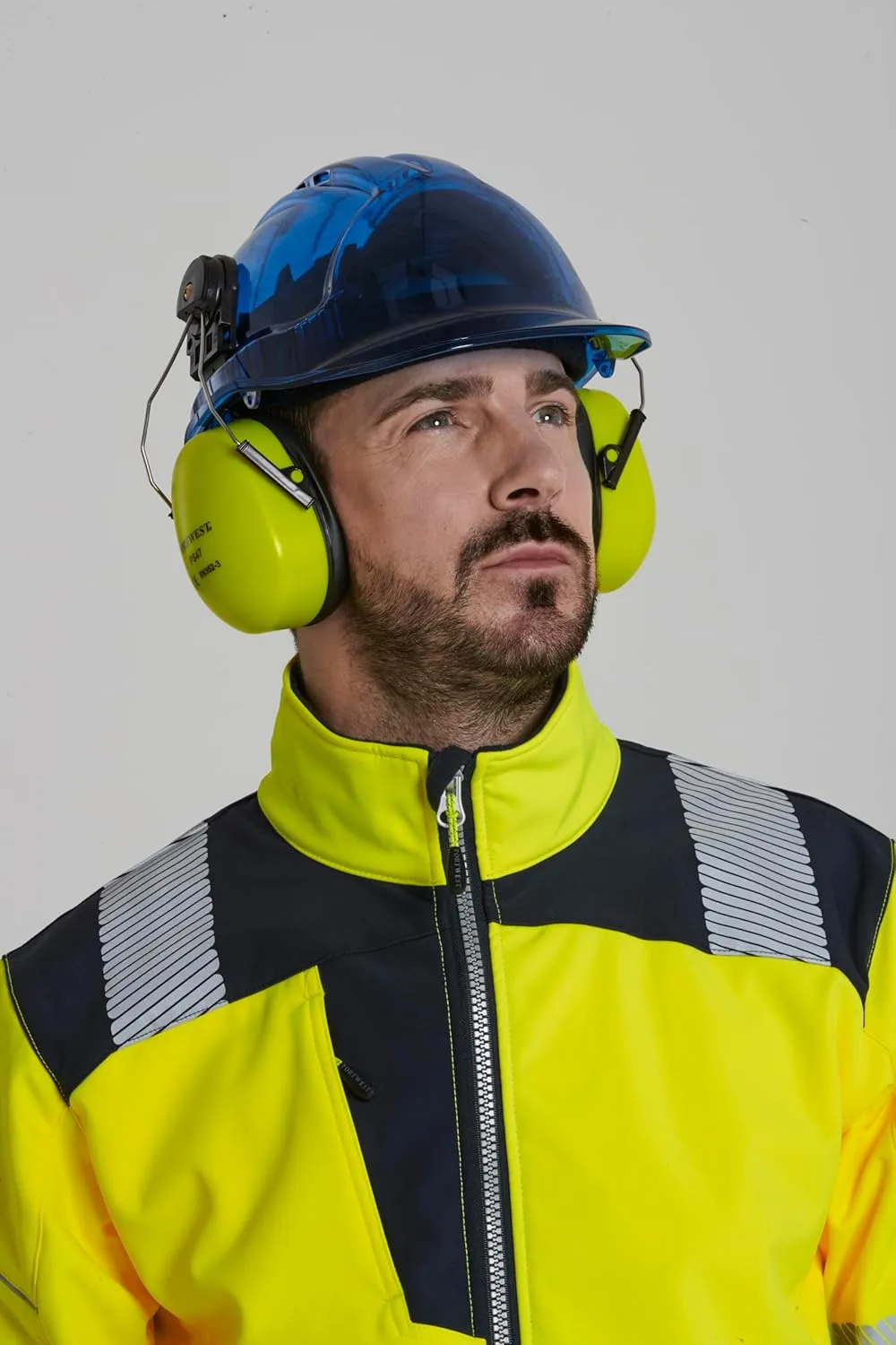 Portwest PW3 Hi-Vis Softshell Jacket Work Safety Protective Reflective Waterproof Coat ANSI 3, X Large