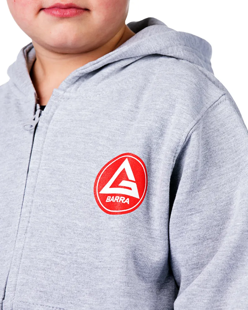 RS Classic Youth Zip Up Hoodie - Heather Grey