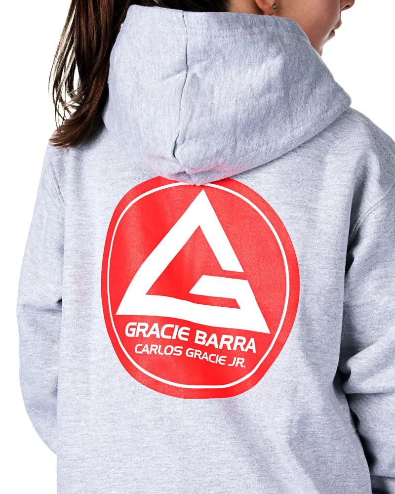 RS Classic Youth Zip Up Hoodie - Heather Grey