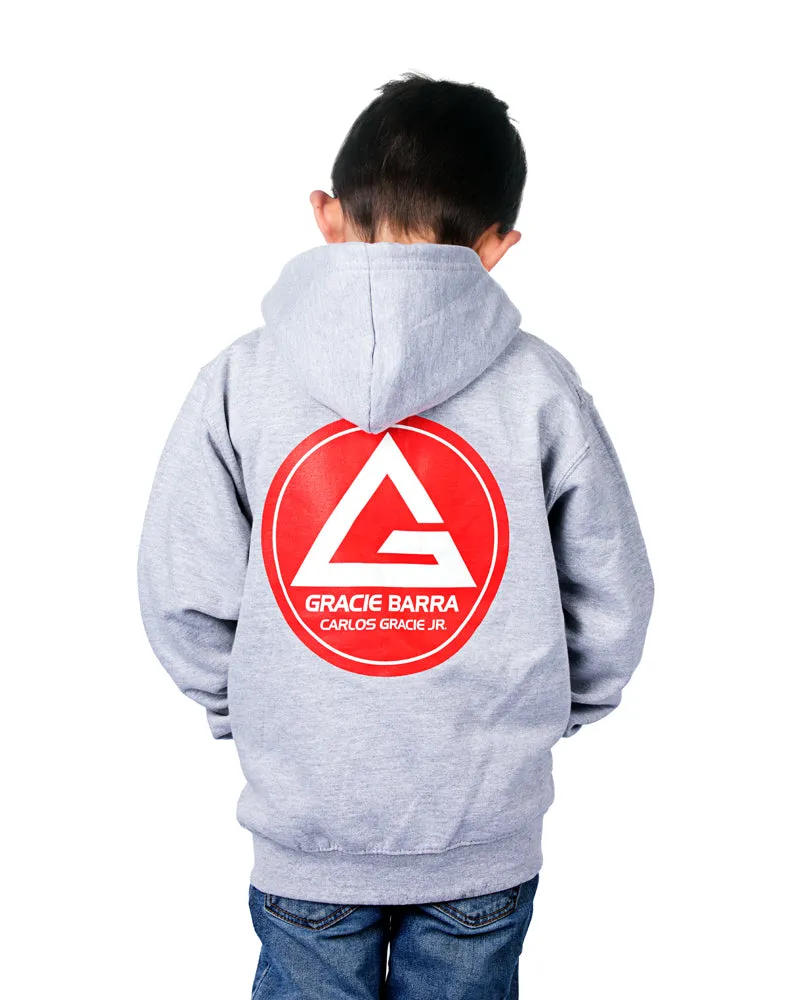 RS Classic Youth Zip Up Hoodie - Heather Grey